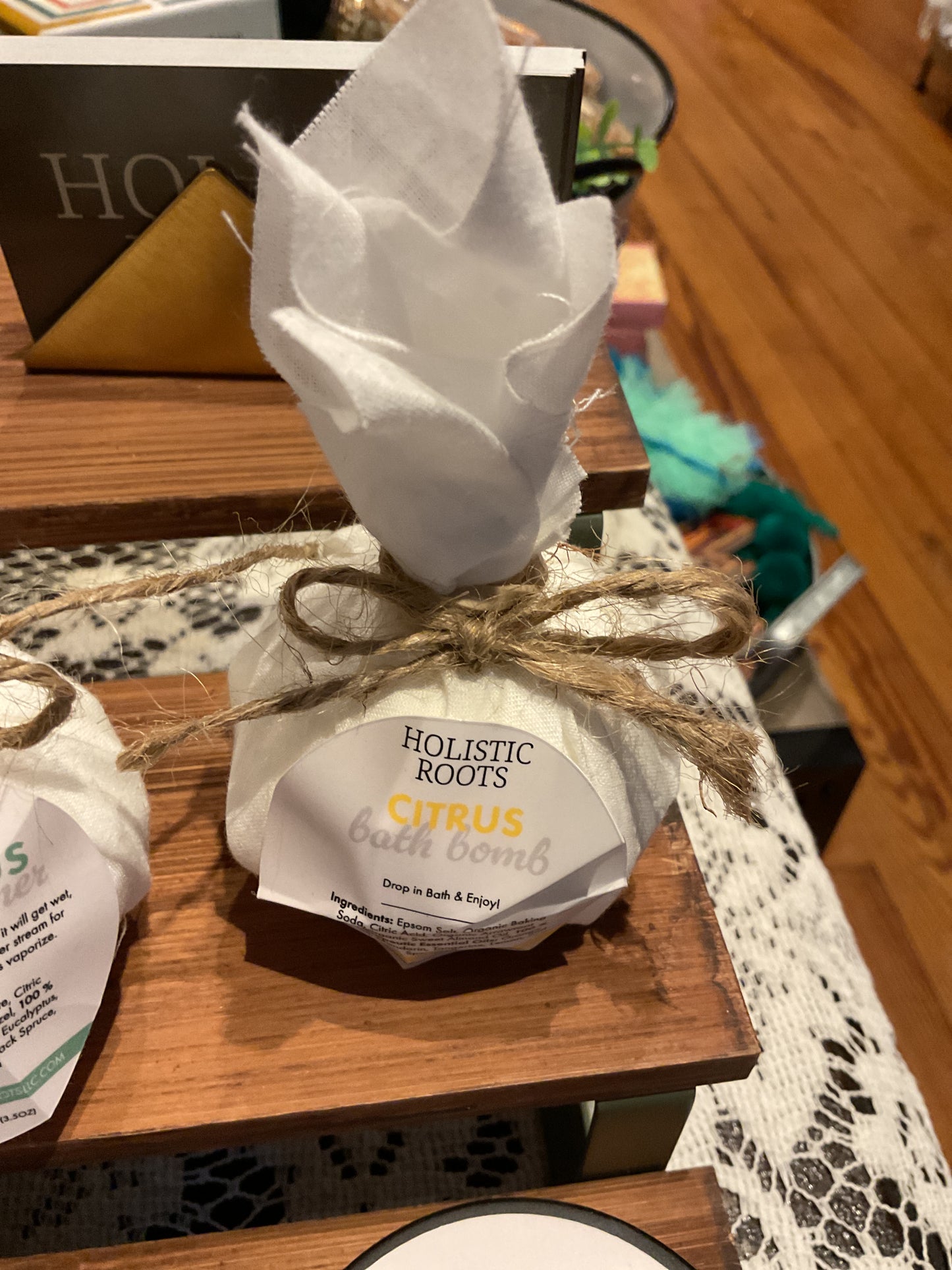 Aromatherapy bath bomb
