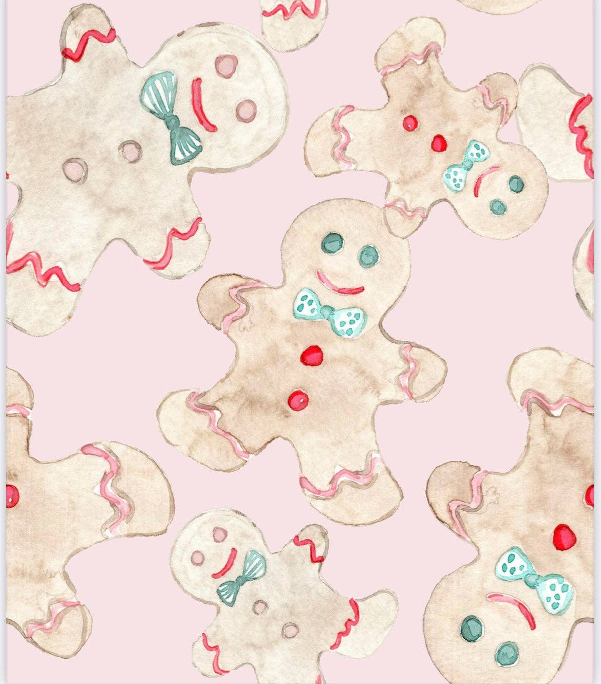 Sweet Bay Clothing - Pink Gingerbread Two Piece Pajama Pants Set