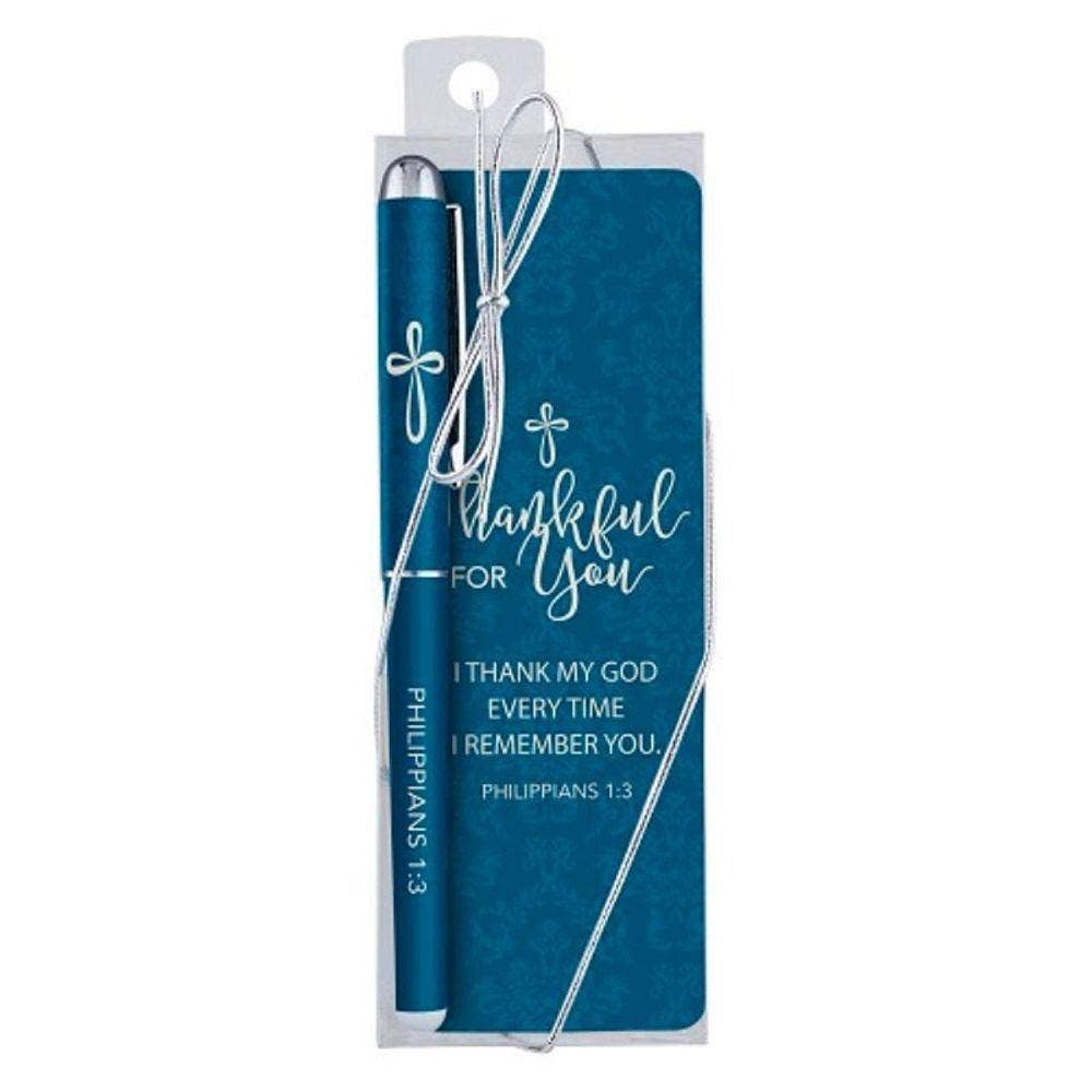 SAN JUDITAS RELIGIOUS ARTICLES - THANKFUL FOR YOU GIFT PEN/BKMK