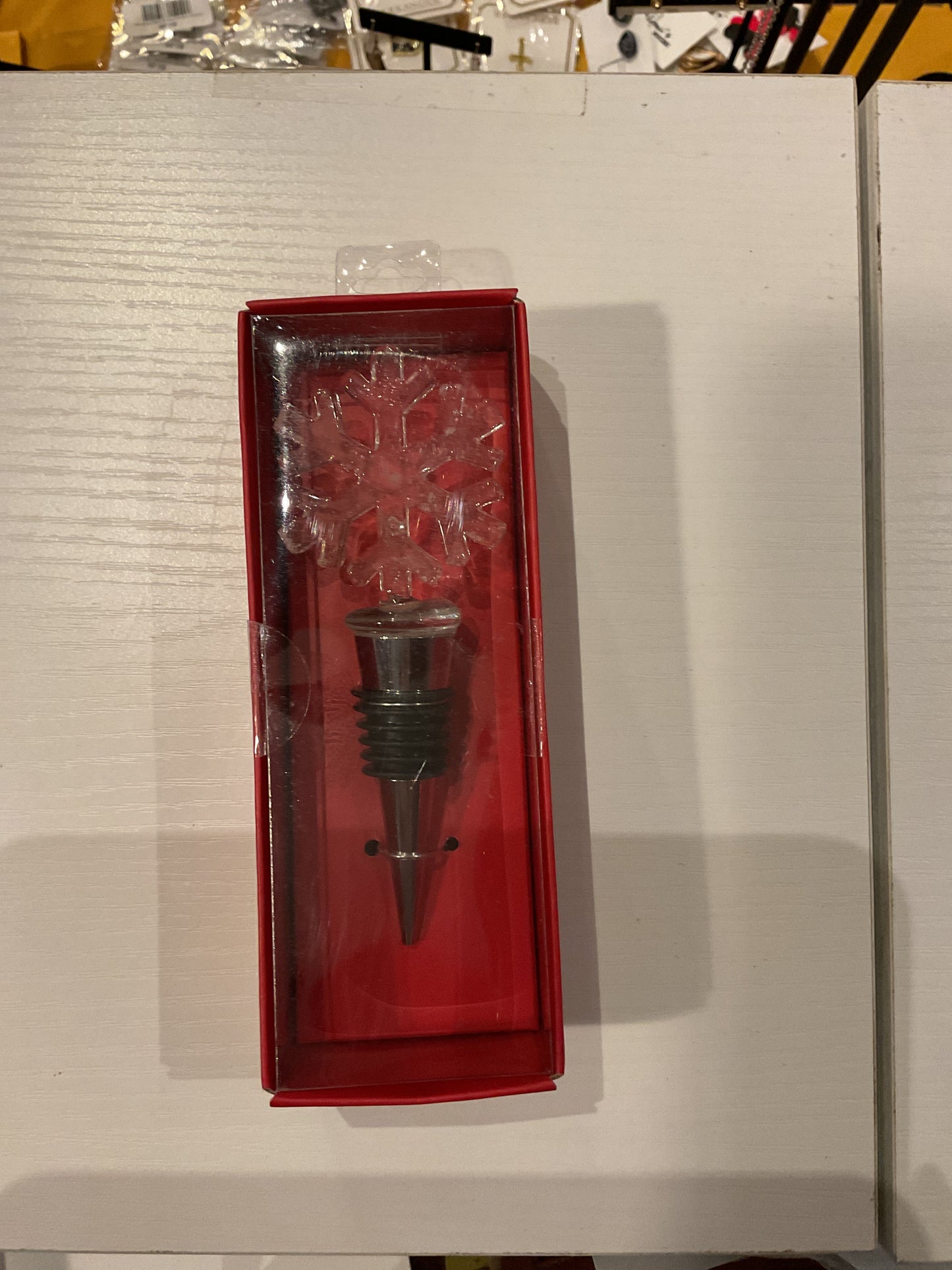 Snowflake bottle stopper