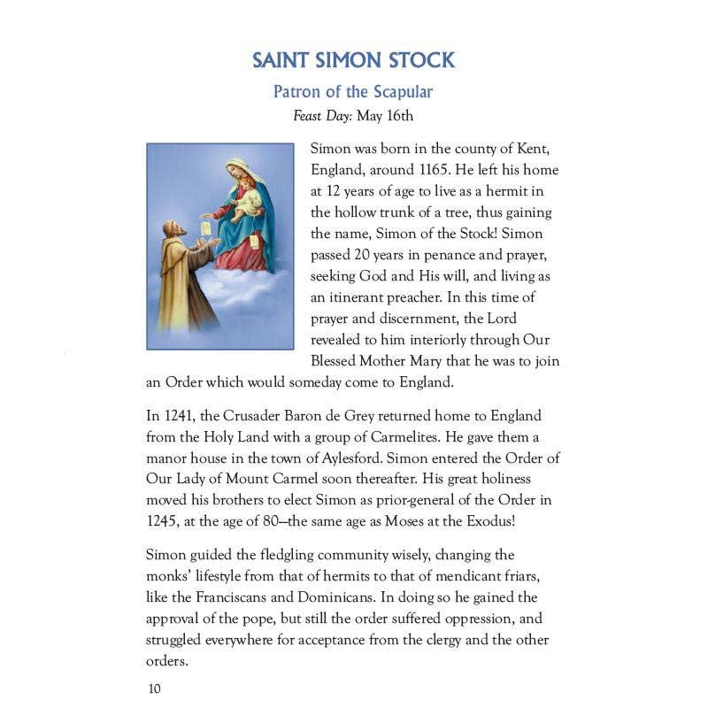 Christian Brands Catholic - Aq Prs Scapular Prayer Bk