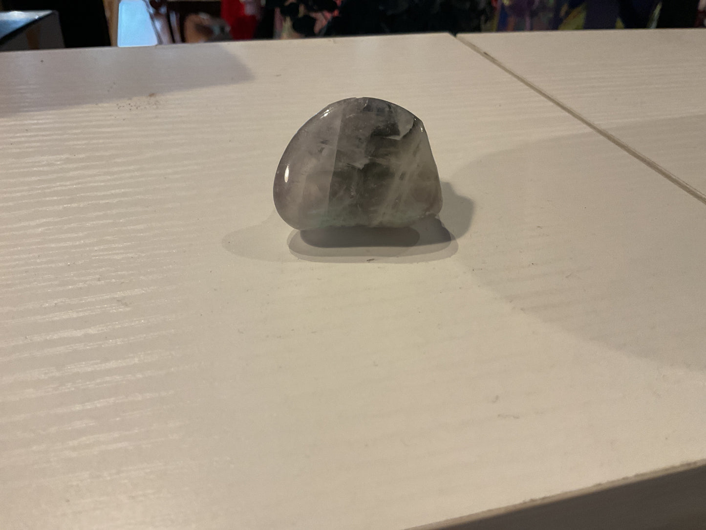 Rainbow fluorite car vent clip