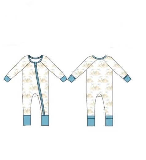 Sweet Bay Clothing - Nativity Zipper Onesie