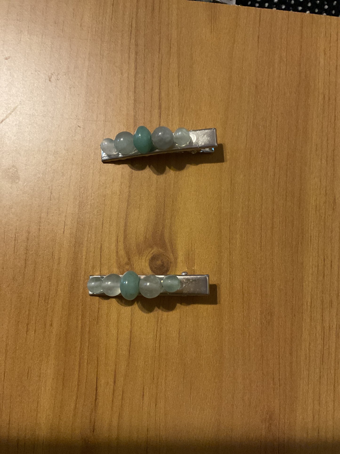 Handmade crystal metal hair clips