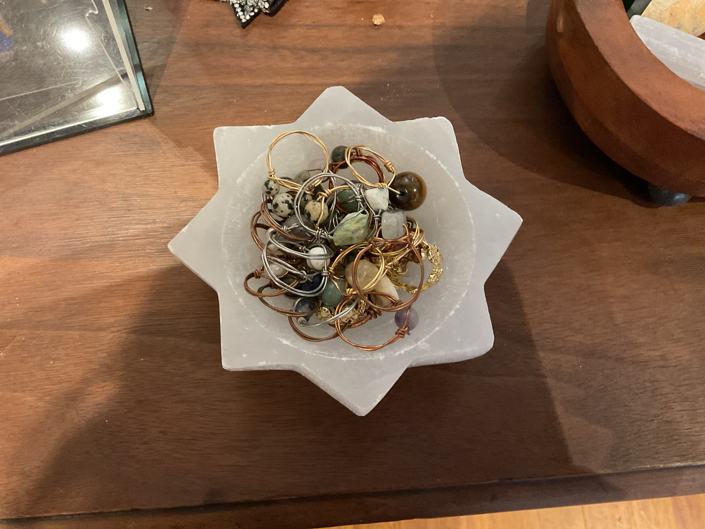Handmade crystal rings