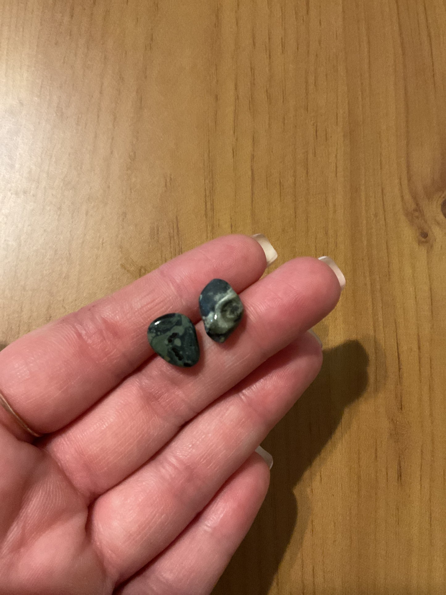 Handmade komboba jasper stud earrings