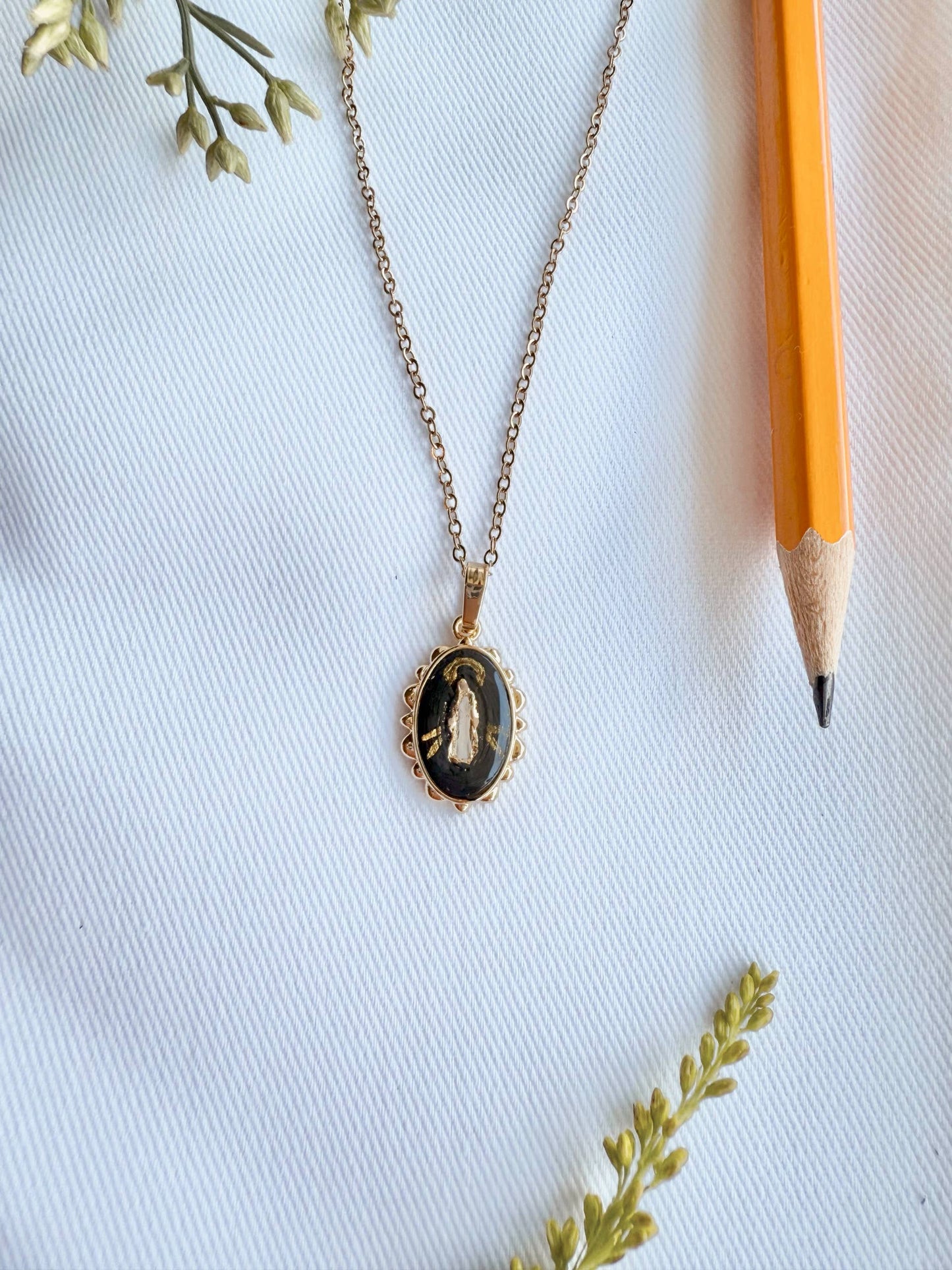 Harleigh Leonards Designs - Dainty Our Lady in Lavender