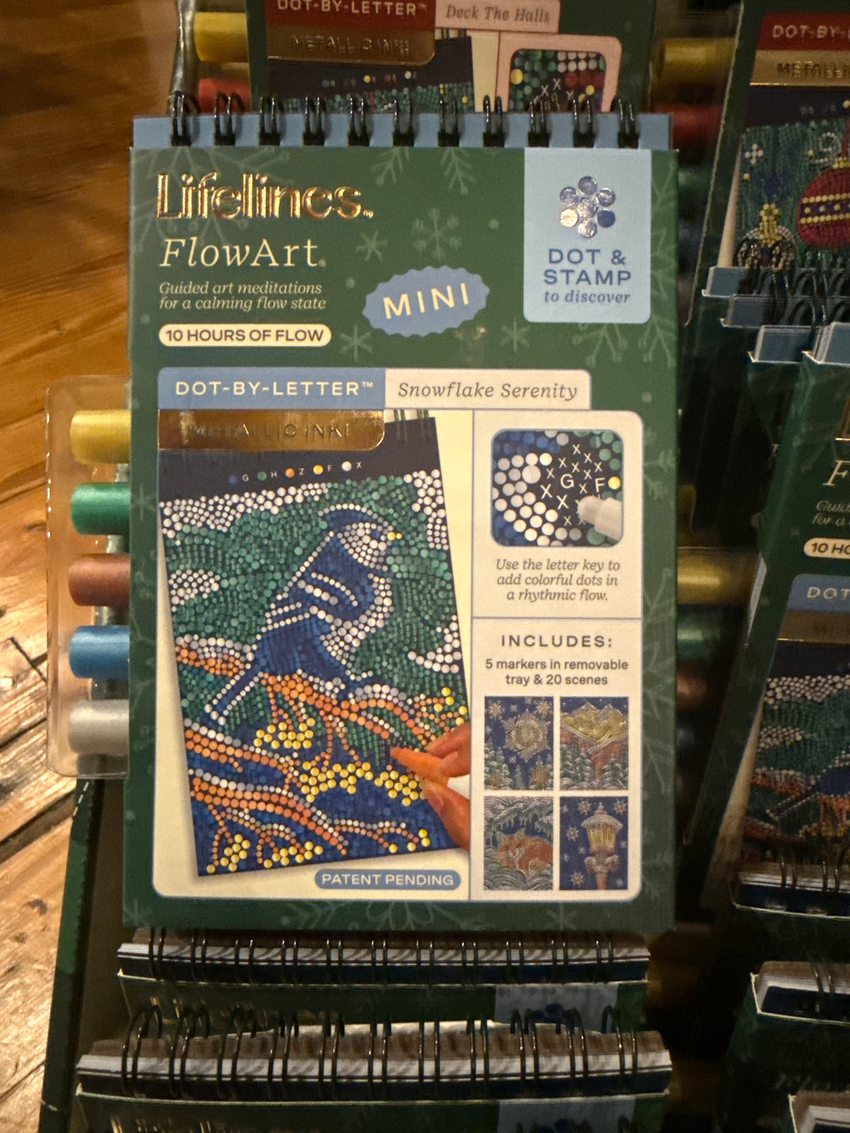 Lifelines FlowArt Mini: Snowflake Serenity – Metallic Ink