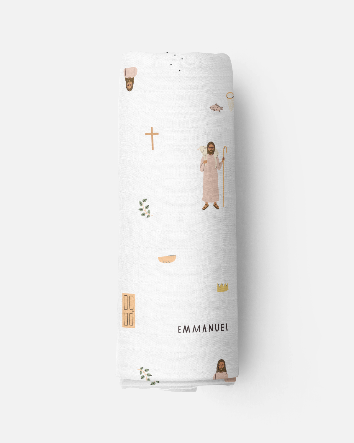 Be A Heart - Jesus Muslin Swaddle Baby Blanket