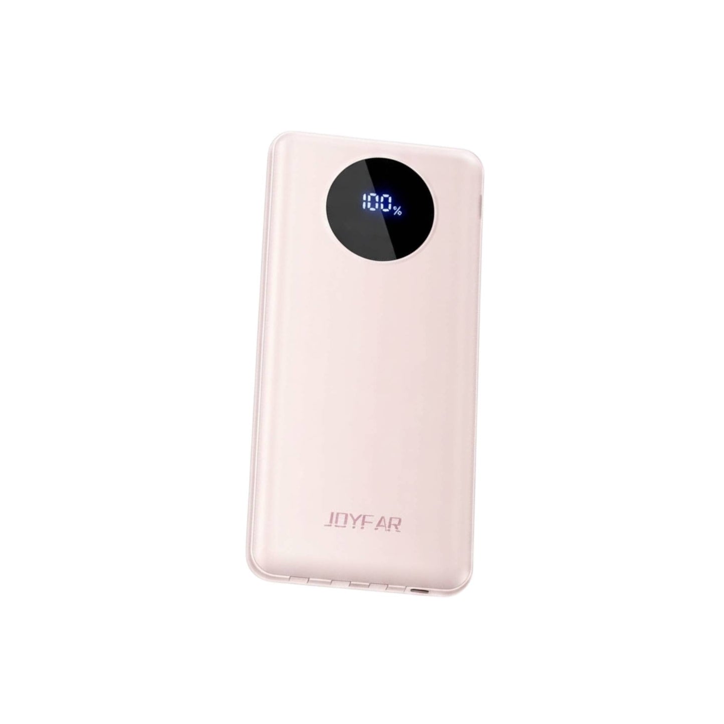 Mighty Wireless - Joyfar 10000mAh Power Bank Built-In 4 Charging Cable Pink
