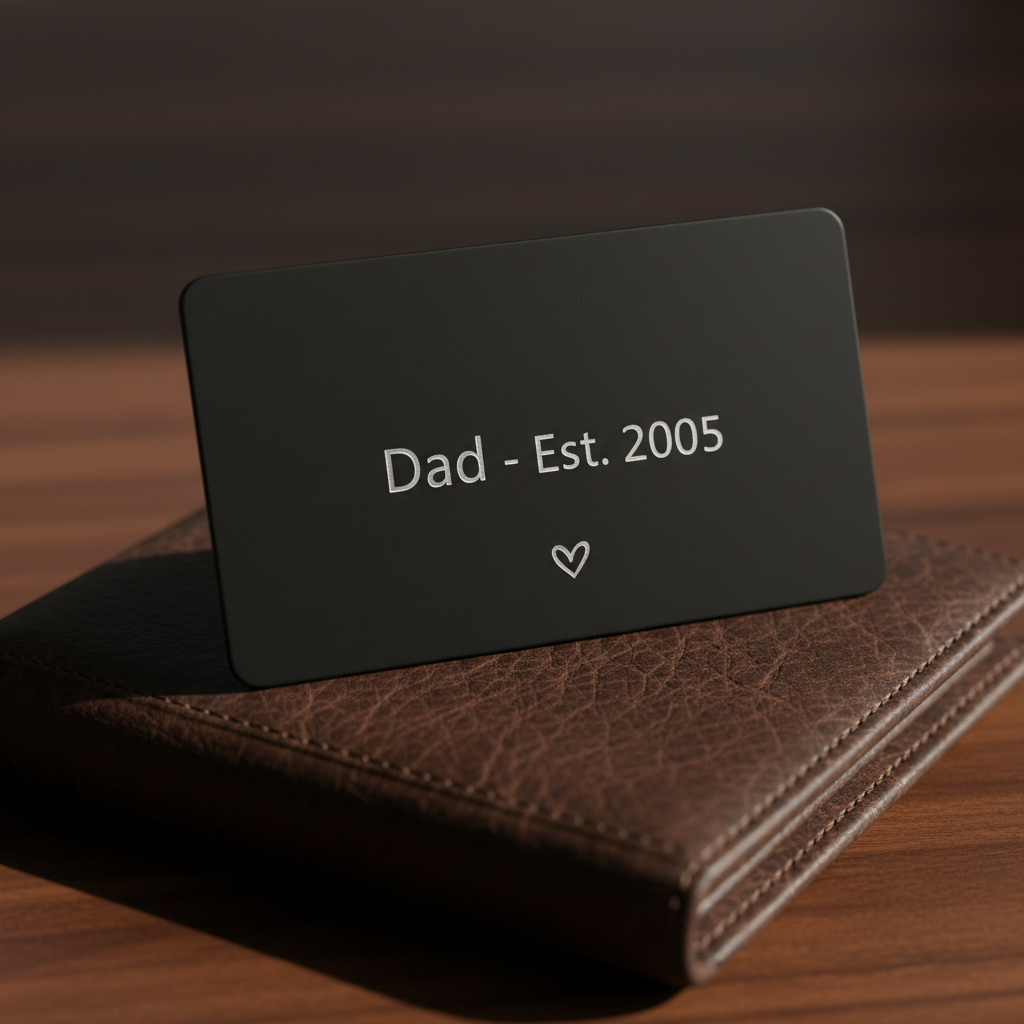Engraved Metal Business Card