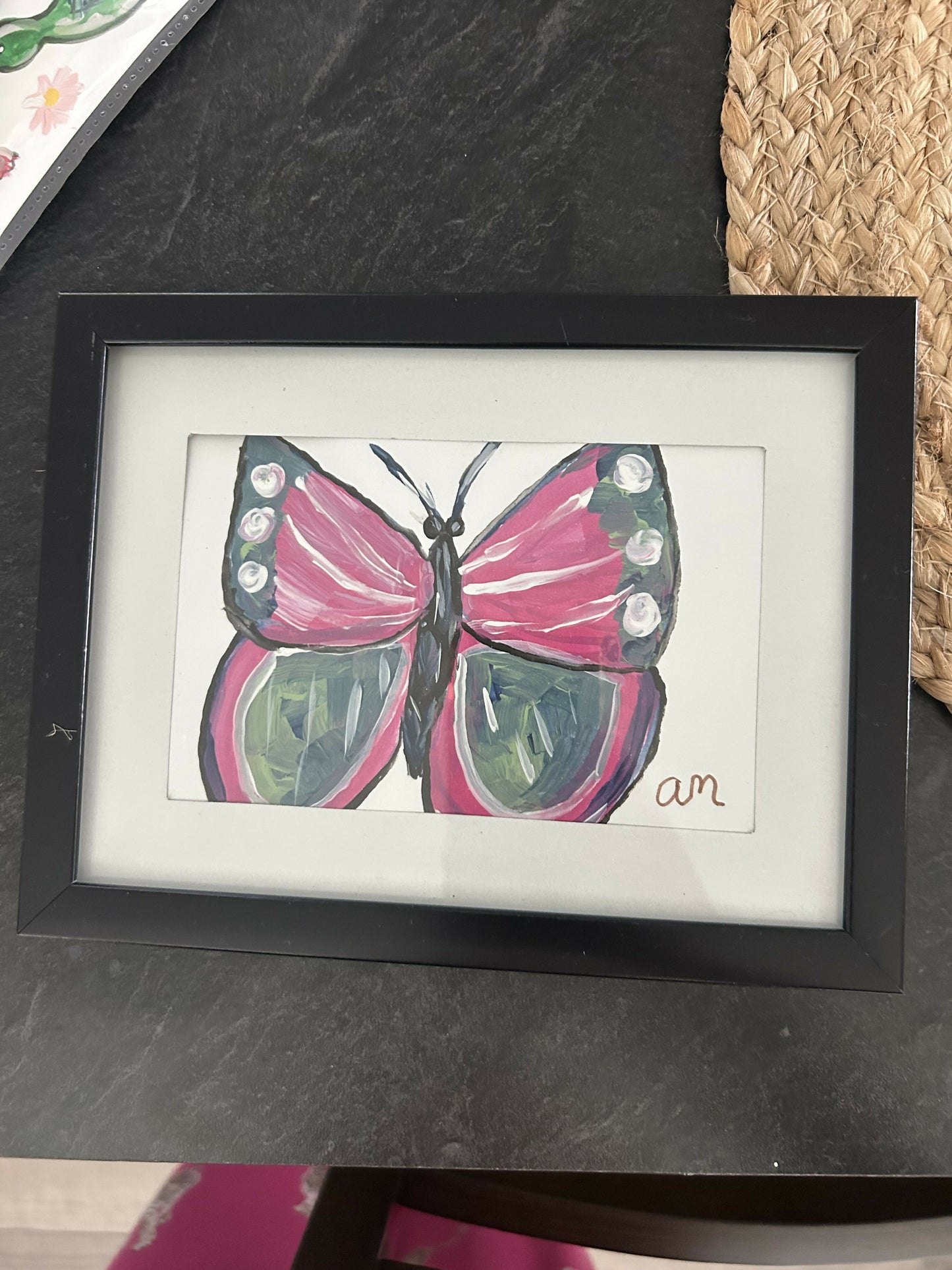 Framed Butterfly 4x6