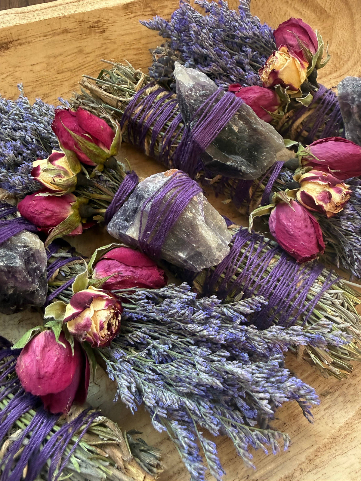 CharlieHaze - Amethyst, Sage, Rosemary, Lavender and Wild Flower Smudge