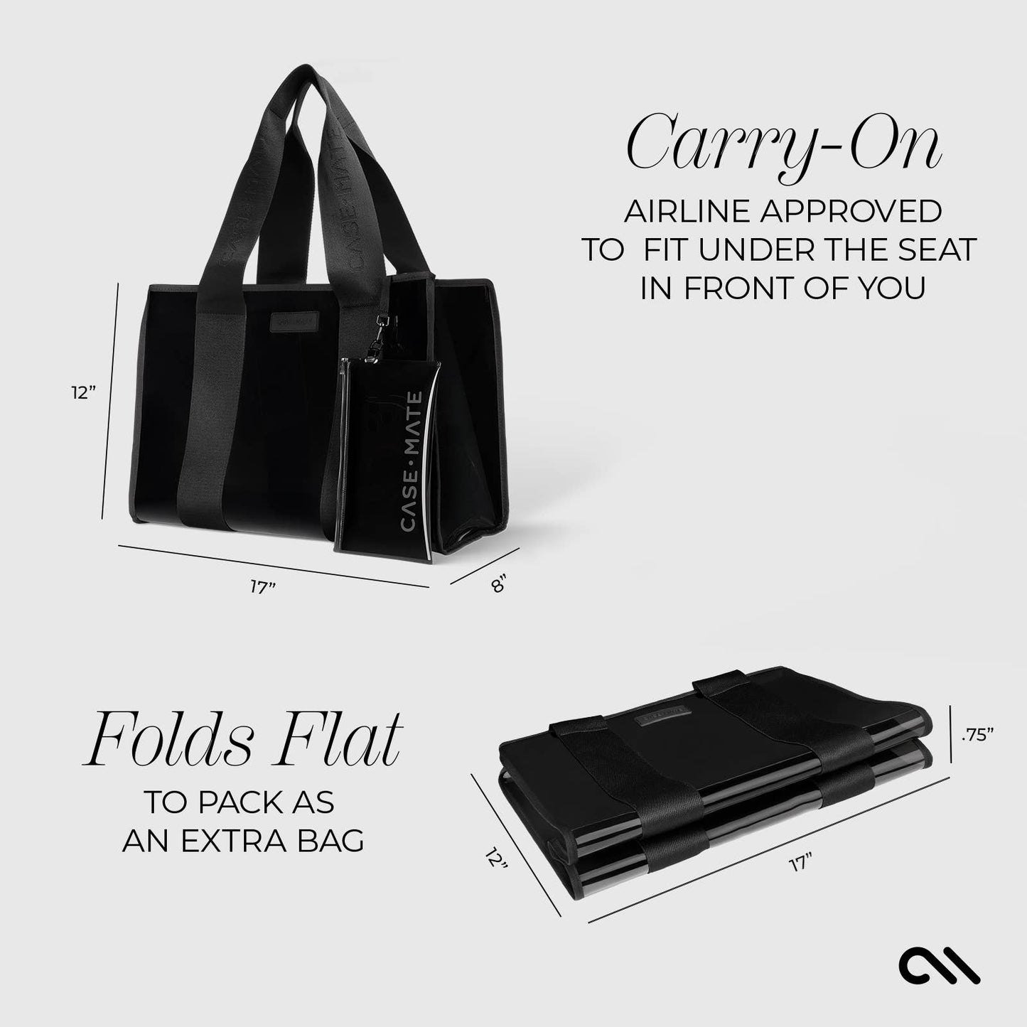 Case-Mate - Case-Mate Midnight Black Jelly Tote Bag