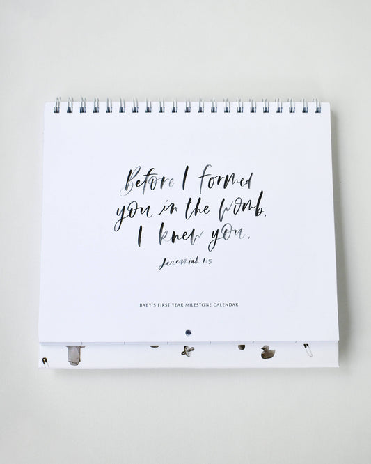 Be A Heart - Christian Baby Milestone Calendar
