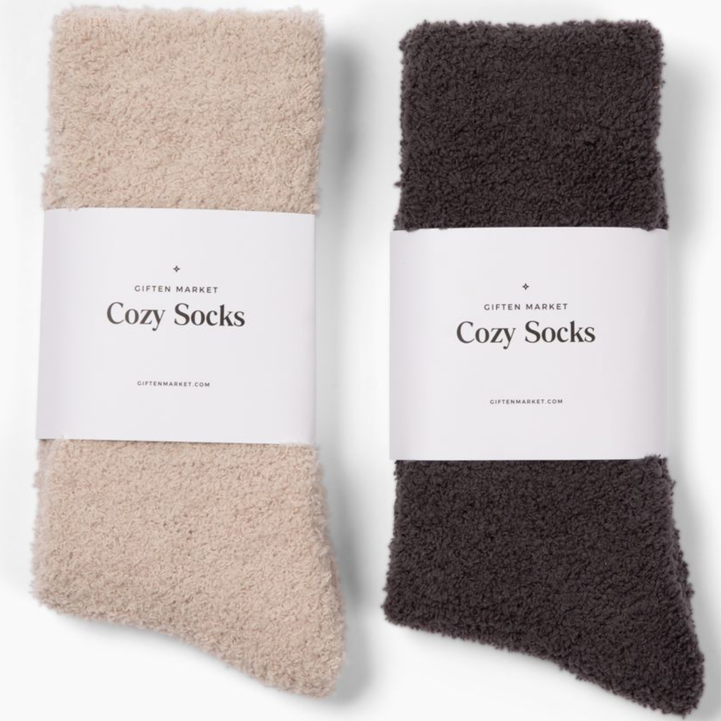 Giften Market - Cozy Cloud Socks - Ivory - Warm & Soft - Women’s Gift