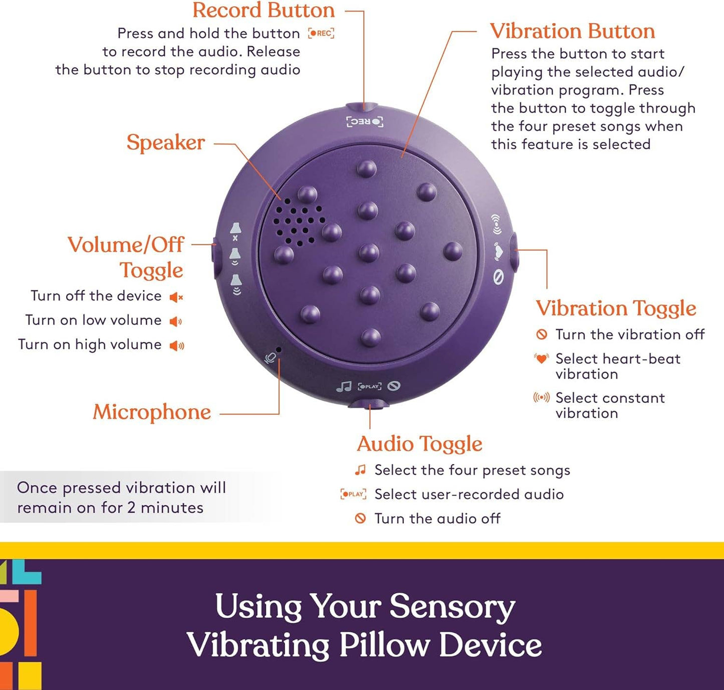 Special Supplies - Sensory Vibrating Pillow-Unicorn