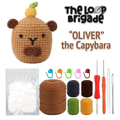 Showcase - The LOOP Brigade: DIY Mini Crochet Plush Toy Complete Kit For Beginners - Oliver the Capybara