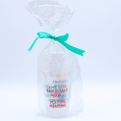 My Fair Mahjong - Mahjong Frosted Cups  |  10 Different Designs in Every Pack