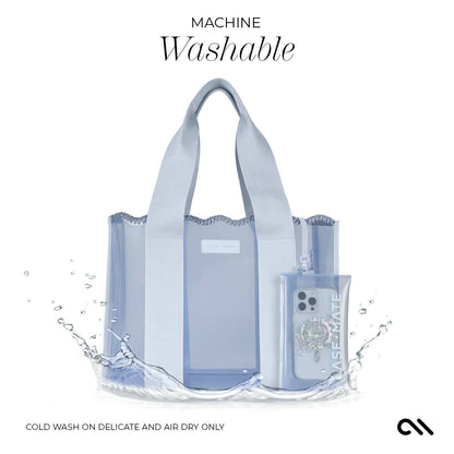 Case-Mate - Case-Mate Carolina Blue Crochet Wave Jelly Tote Bag