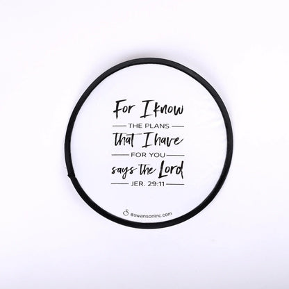 Swanson Christian Products - Foldable Hand Fan - Jer. 29:11 - Pack of 6