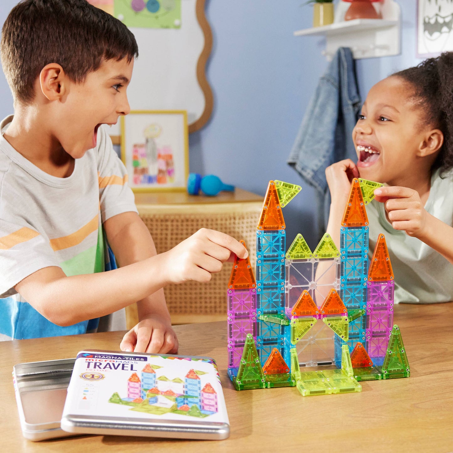 Magna-Tiles - Magna-Tiles Travel Set Deluxe 55-Piece Set