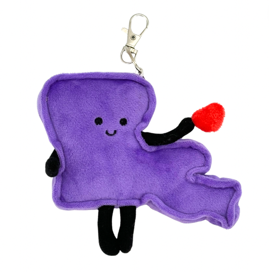 Stuffed States USA - Louisiana Plush Bag Charms/ Keychains -Mini Stuffs