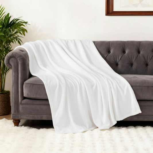 Awesome Home - Ultra Soft Cozy Fleece Throw Blanket, 50"Wx60"L