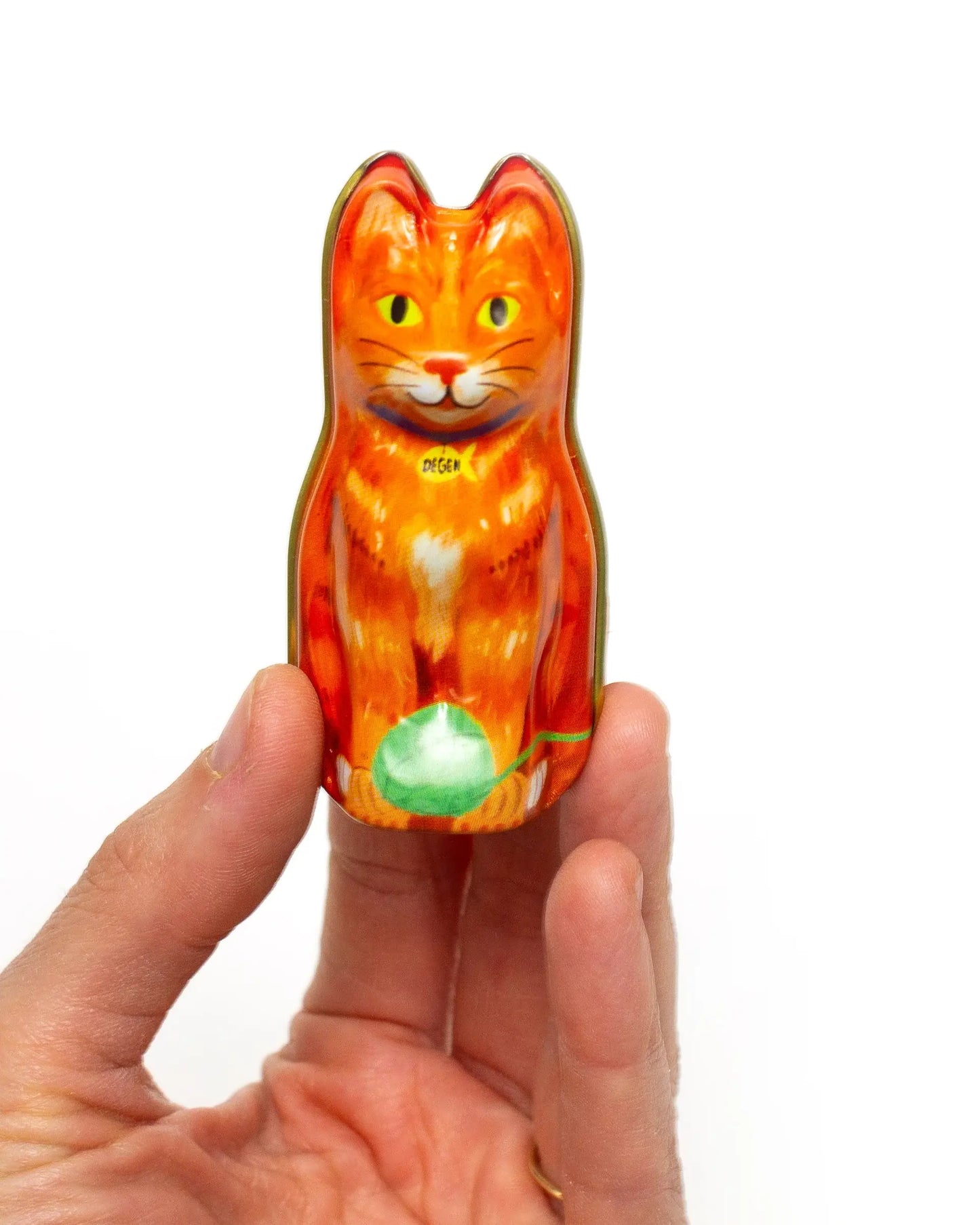 DEGEN - Orange Cat Tin - Stitch Markers