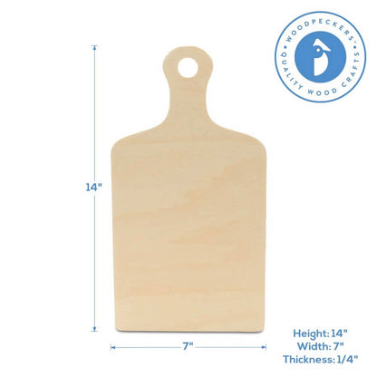 Woodpeckers Crafts - Wood Cutting Board Cutout with Handle
