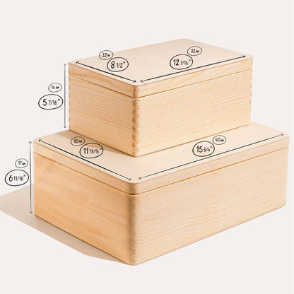 Plant Scouts - Handcrafted Wooden Keepsake Box – Natural Decor Storage