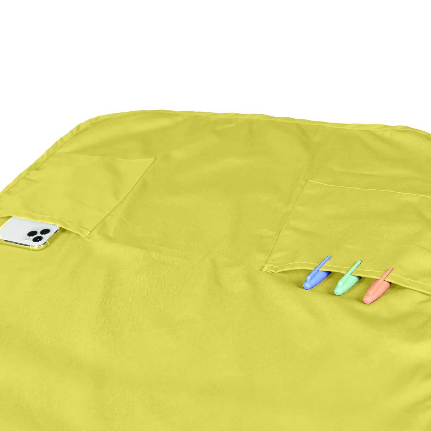 Dalix - DALIX Apron Restaurant Home Spun Poly Cotton 2 Pockets