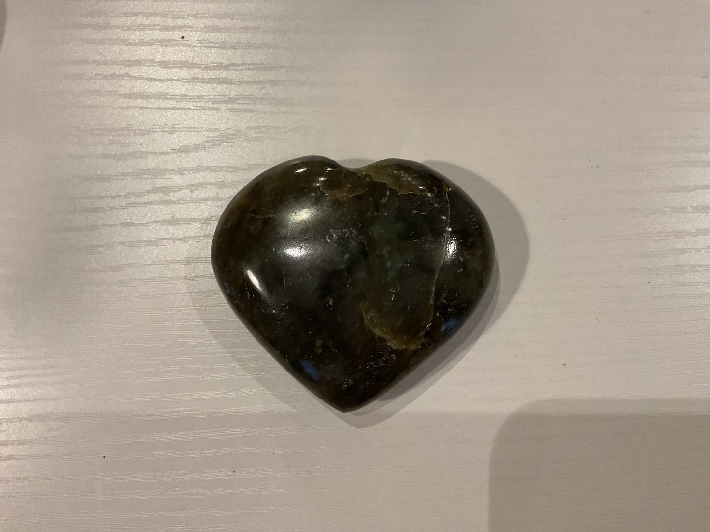 Labradorite heart