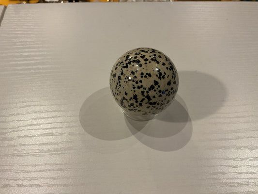Dalmatian jasper sphere