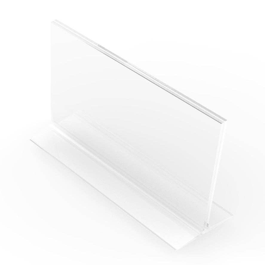FIXTUREDISPLAYS - Clear Polystyrene Sign Holder Picture Frame Photo Menu Holder Countertop Rack 11193-3-7x5-12PK