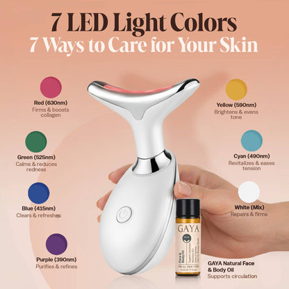 GAYA - Red Light Therapy 7-in-1 Beauty Wand – Lift, Glow & Smooth