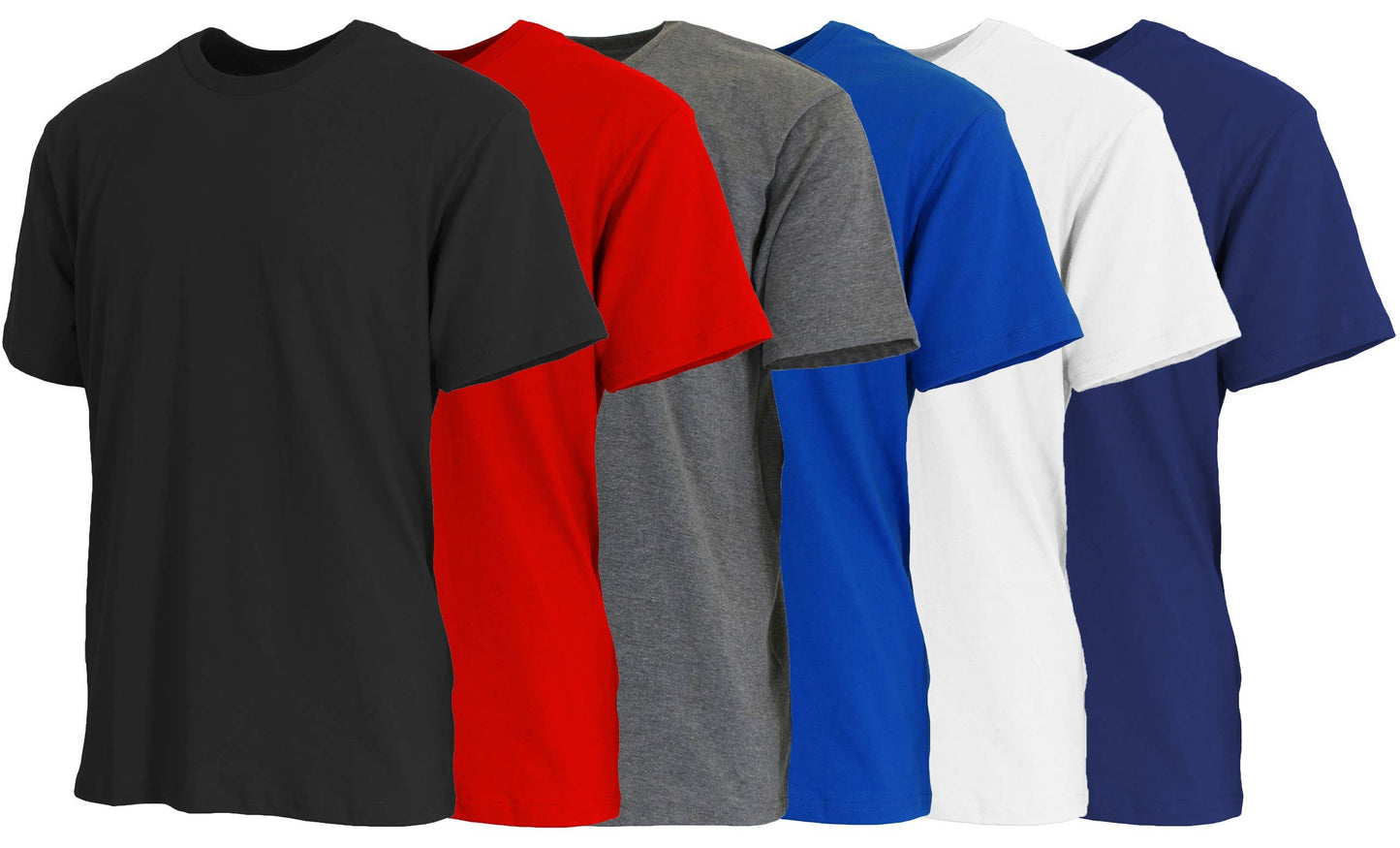 Galaxy By Harvic - Men's Short Sleeve Crew Neck Cotton Blend Classic Tee