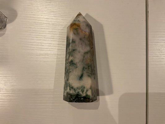 Moss agate tower
