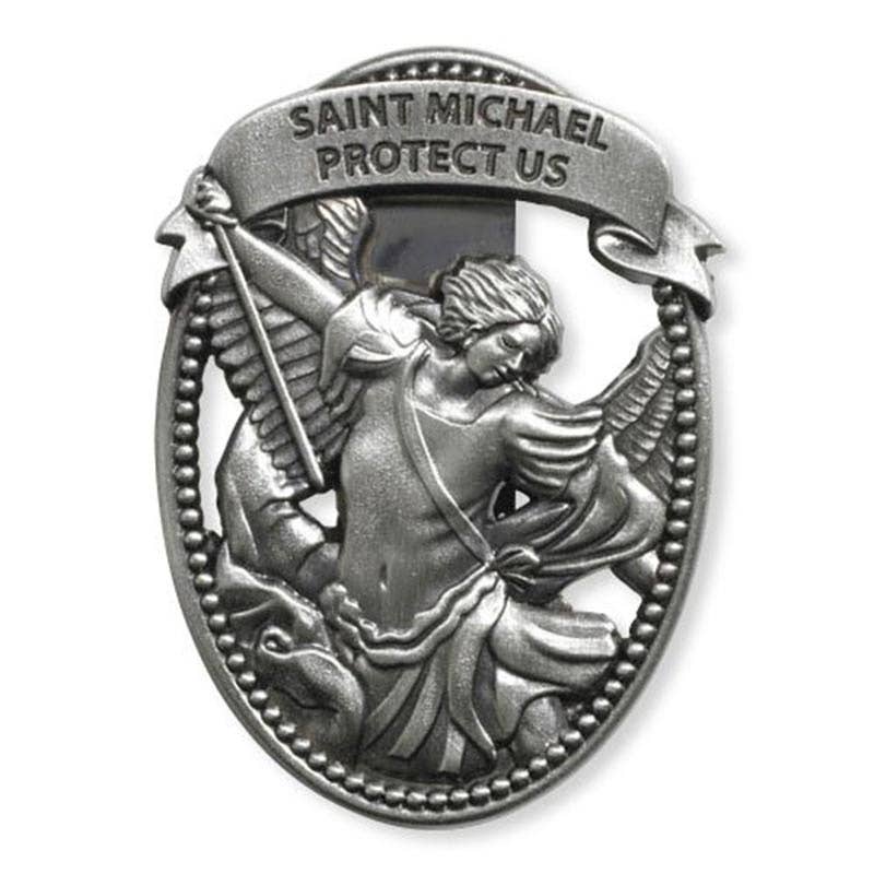 Christian Brands Catholic - Visor Clip- St Michael