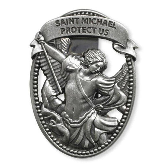Christian Brands Catholic - Visor Clip- St Michael