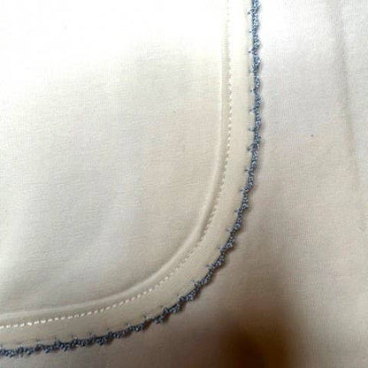 Zsa Zsa & LoLLi Monogram Blanks - Picot Trim/ Receiving Blanket Baby Gift, Embroidery, Mono