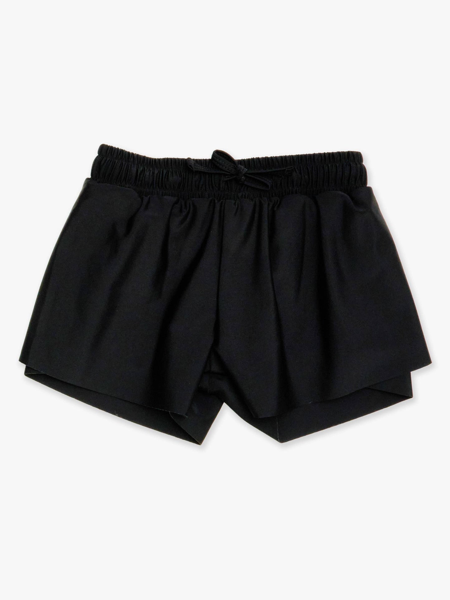 RuffleButts + RuggedButts - Girls Black Active Butterfly Shorts