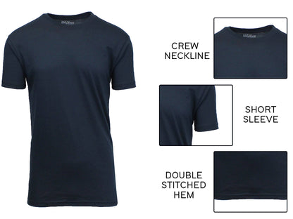 Galaxy By Harvic - Men's Short Sleeve Crew Neck Cotton Blend Classic Tee