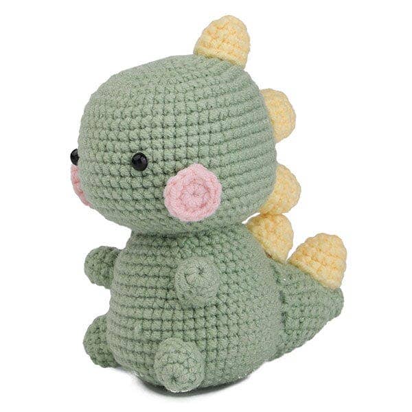 Showcase - The LOOP Brigade: DIY Mini Crochet Plush Toy Complete Kit For Beginners - Noah the Dinosaur