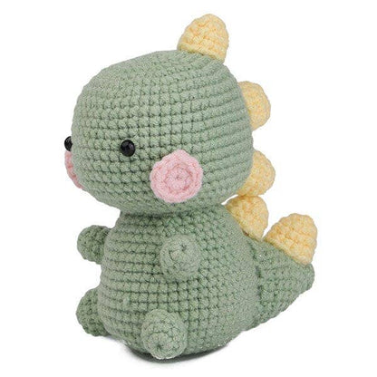 Showcase - The LOOP Brigade: DIY Mini Crochet Plush Toy Complete Kit For Beginners - Noah the Dinosaur