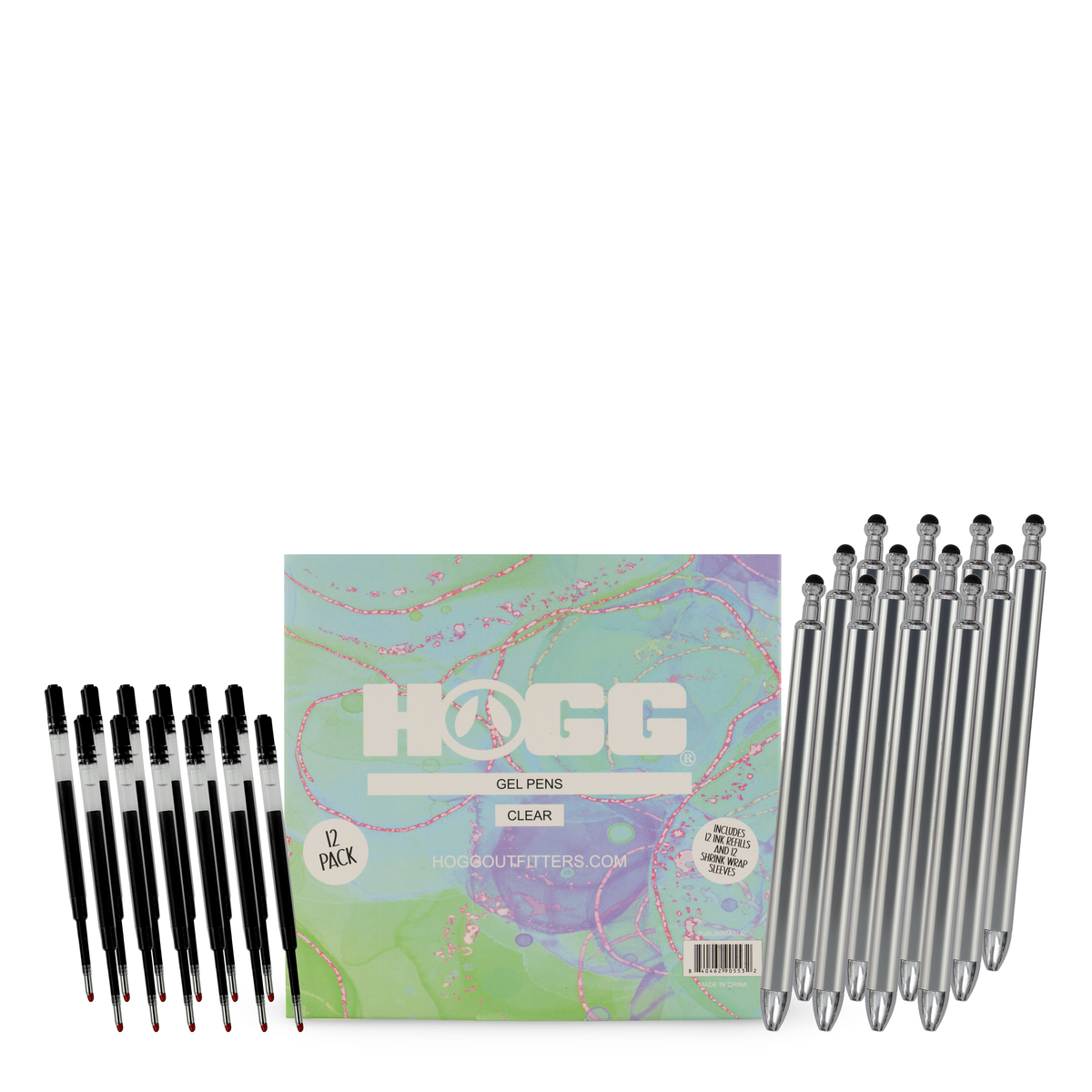 Hogg Outfitters - GEL SUBLIMATION PENS 12 PACK W/ 12 INK REFILLS