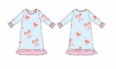 Sweet Bay Clothing - Candy Cane Bows Gown