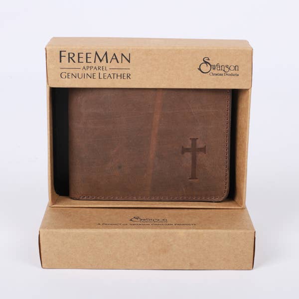 Swanson Christian Products - Men's Wallet - Leather - Cross
