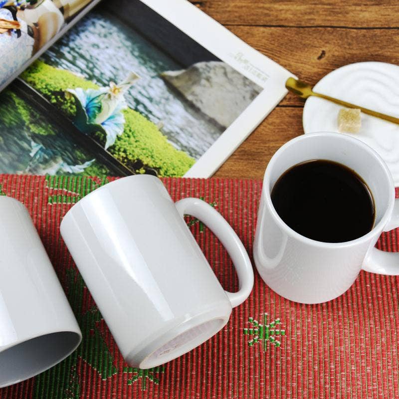 ARTONUSA - 15 OZ Sublimation Coated Blank Mug with Brown Mail Order Box