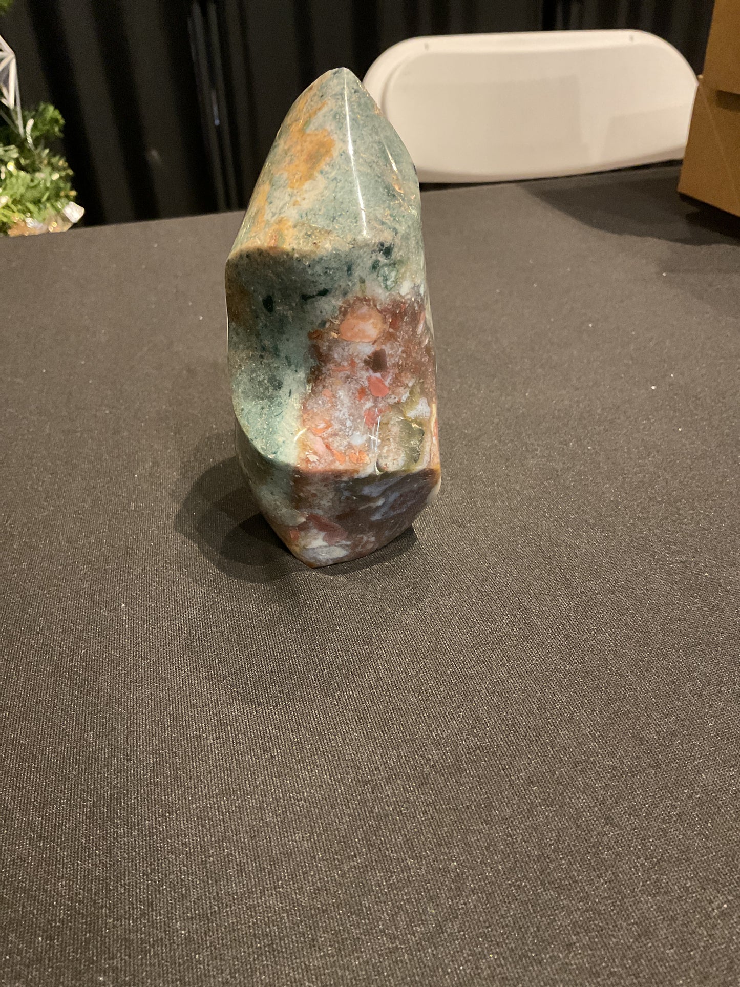 Ocean Jasper Flame Carving